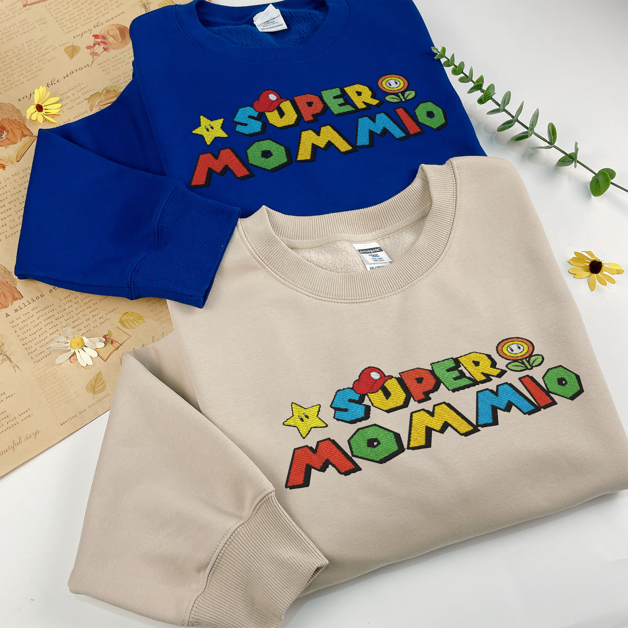 Super Mammio Embroidered Sweatshirt, Mother's Day Gift, New Mom Present
