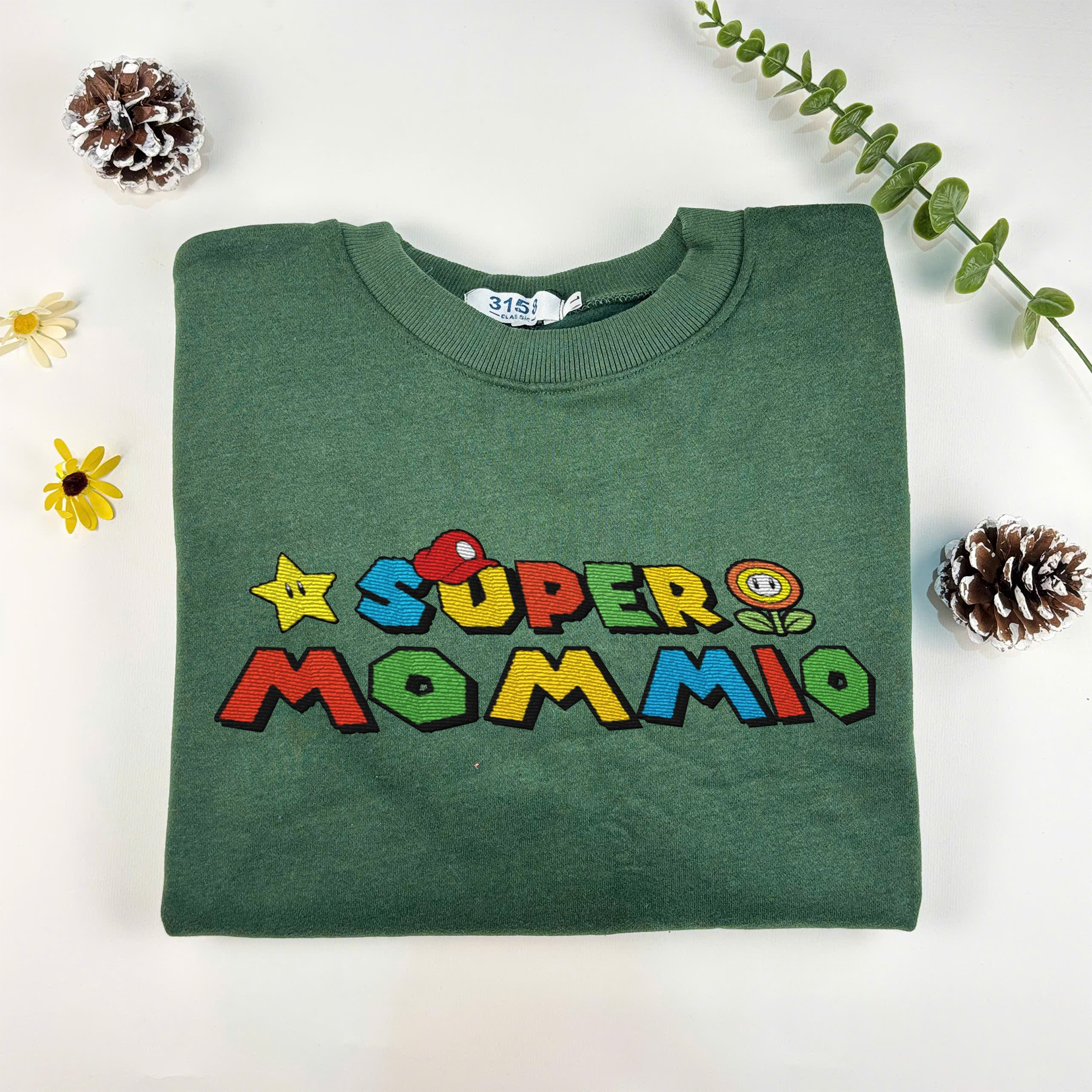 Super Mammio Embroidered Sweatshirt, Mother's Day Gift, New Mom Present