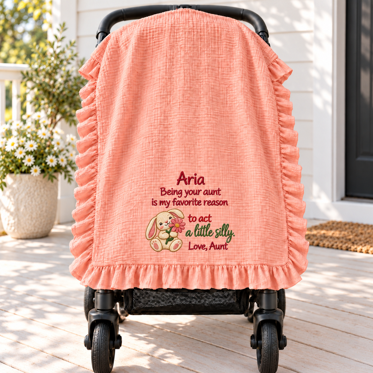Love Mommy This Christmas Together Blanket | Personalized Keepsake Gift Blanket