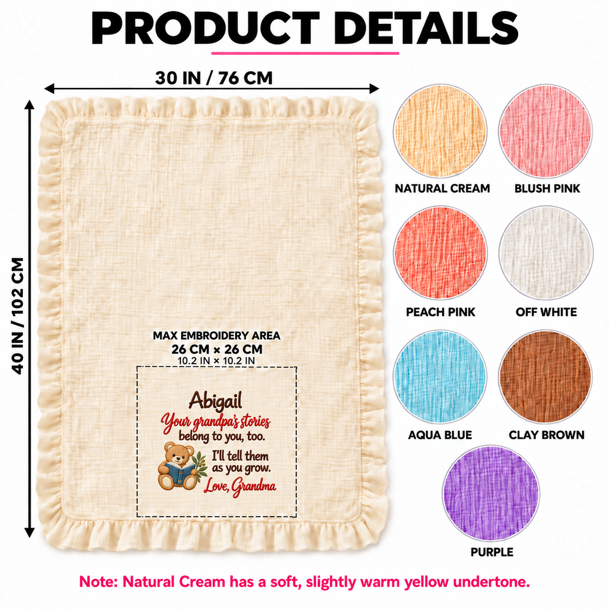 Our First Christmas Fits My Heart Blanket | Mommy & Baby Keepsake Gift Blanket