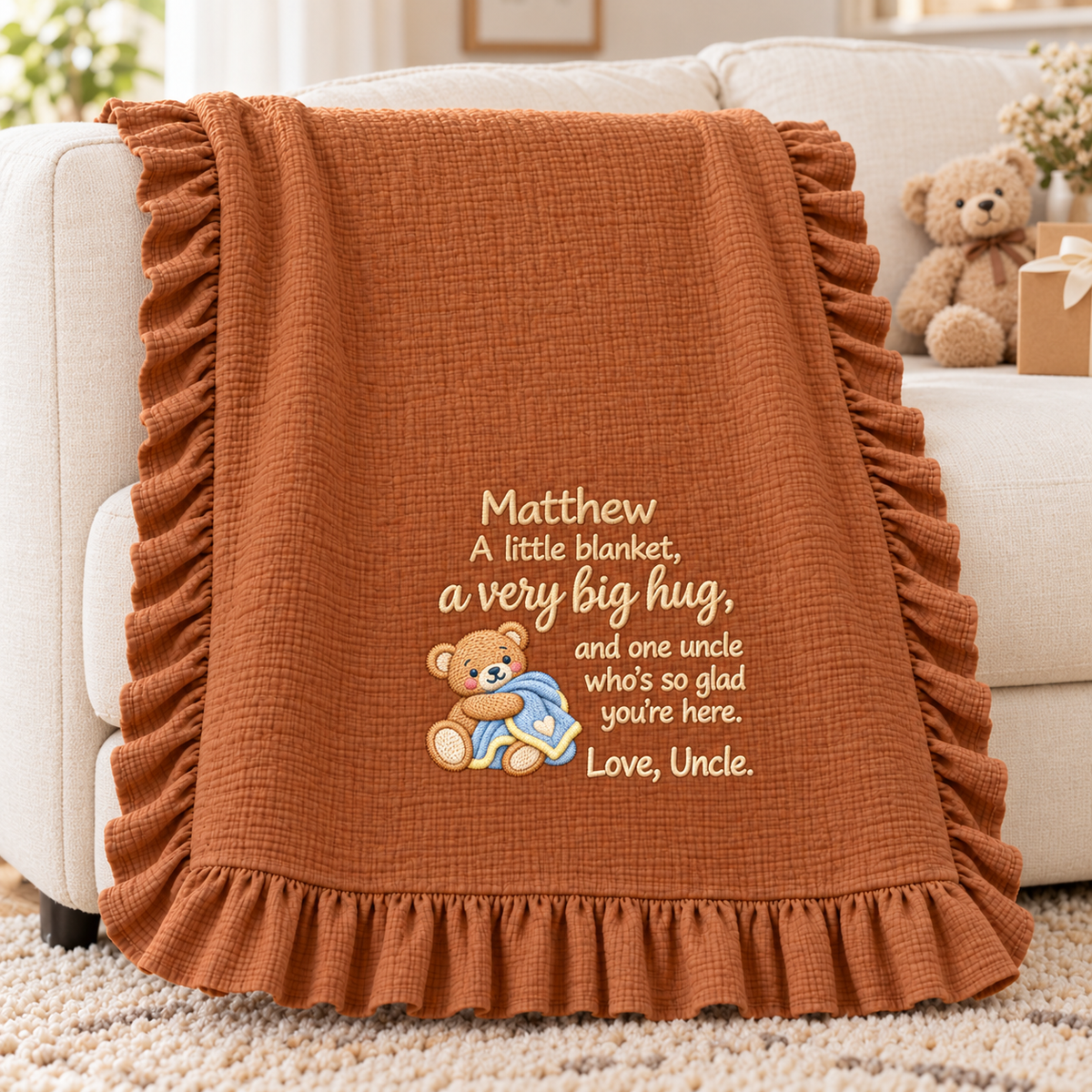 Doing Great Mommy Fits My Heart Blanket | Personalized Christmas Keepsake Gift