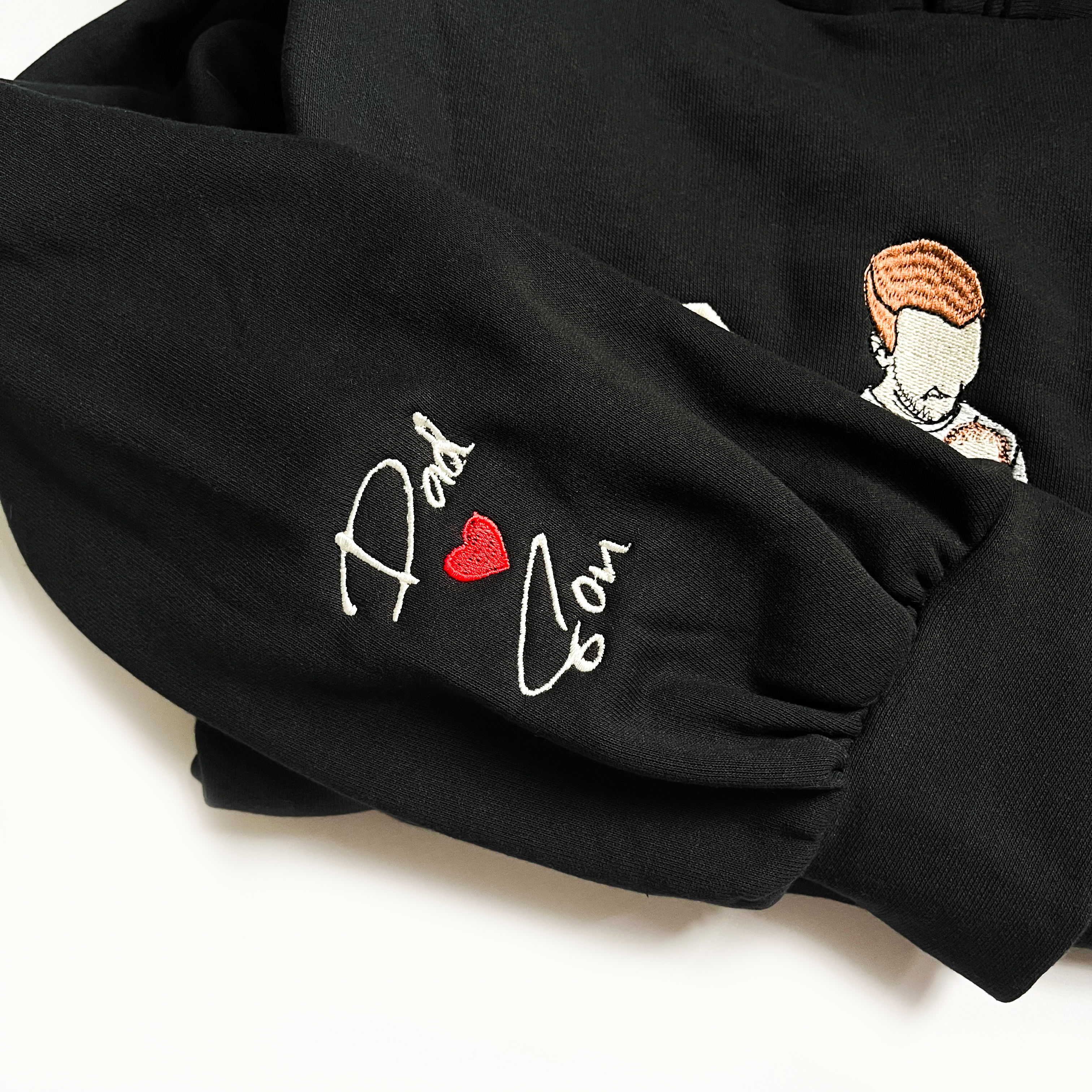 Custom Dad and Son Embroidery Hoodie, Personalized Dad Shirt, Father's Day Gift