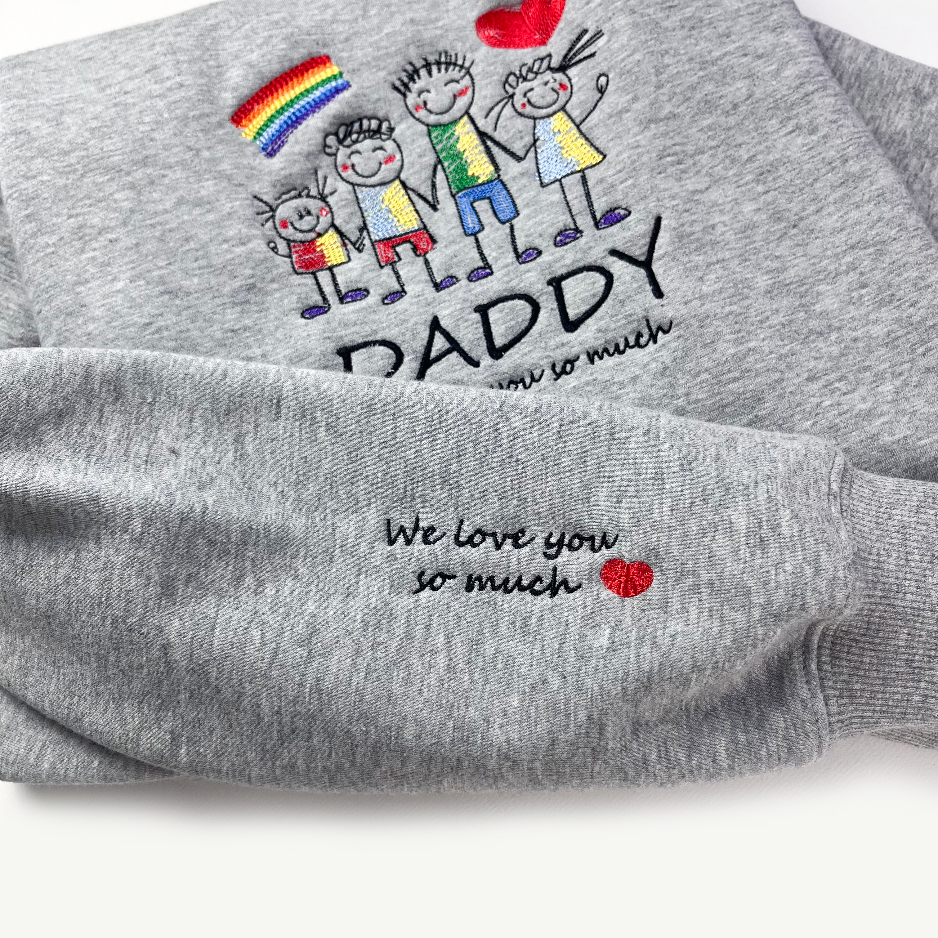 Custom Kid's Drawing Embroidery Sweatshirt, Children's Art Sweatshirt, Personalized Shirt