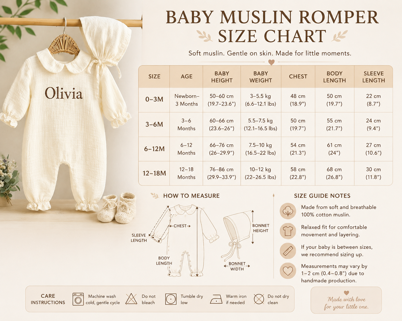 Personalized Baby Gift Set 4 Pieces | Muslin Romper Blanket Pillow Stroller Cover | Custom Name