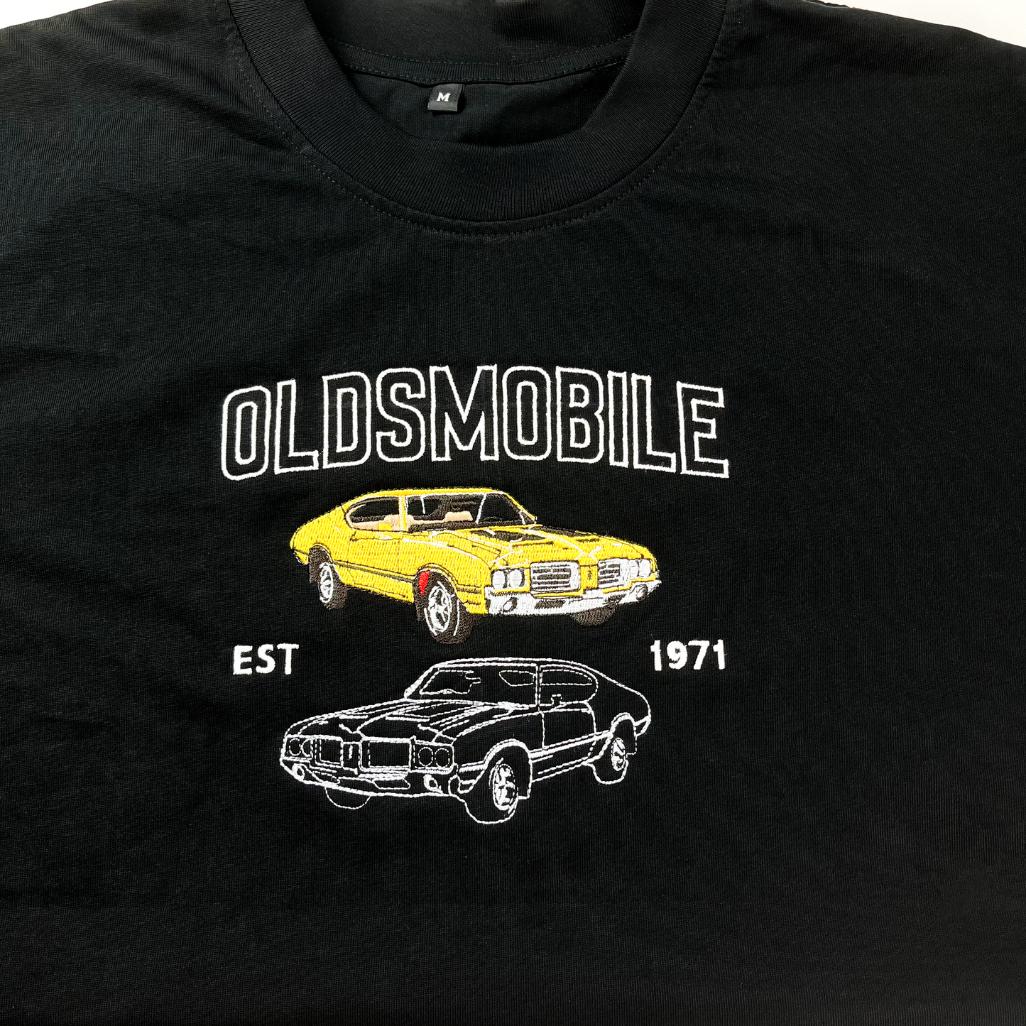 Custom Photo Car Embroidered Tshirt, Personalized Tshirt For Car Lovers, Classic Car Shirt
