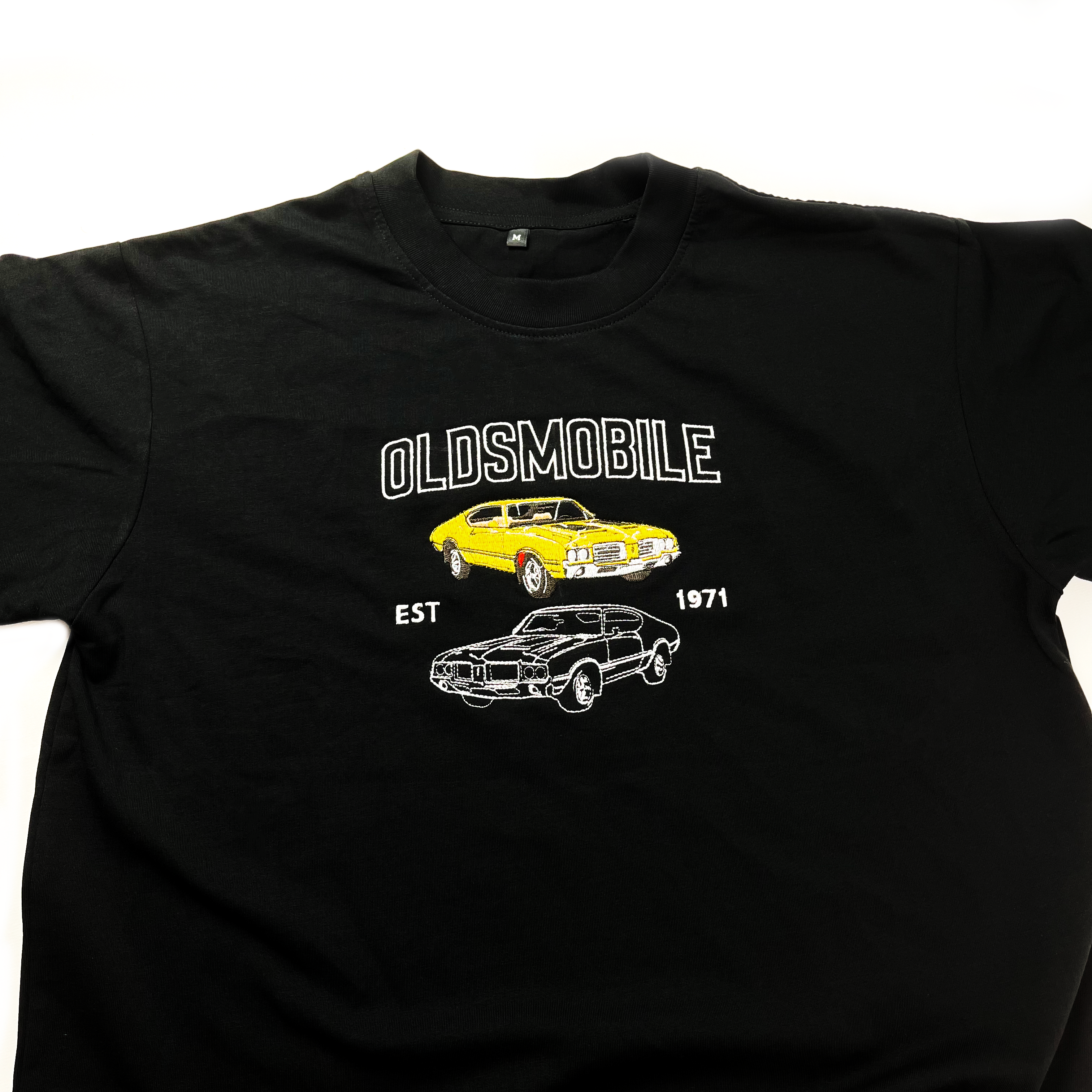 Custom Photo Car Embroidered Tshirt, Personalized Tshirt For Car Lovers, Classic Car Shirt