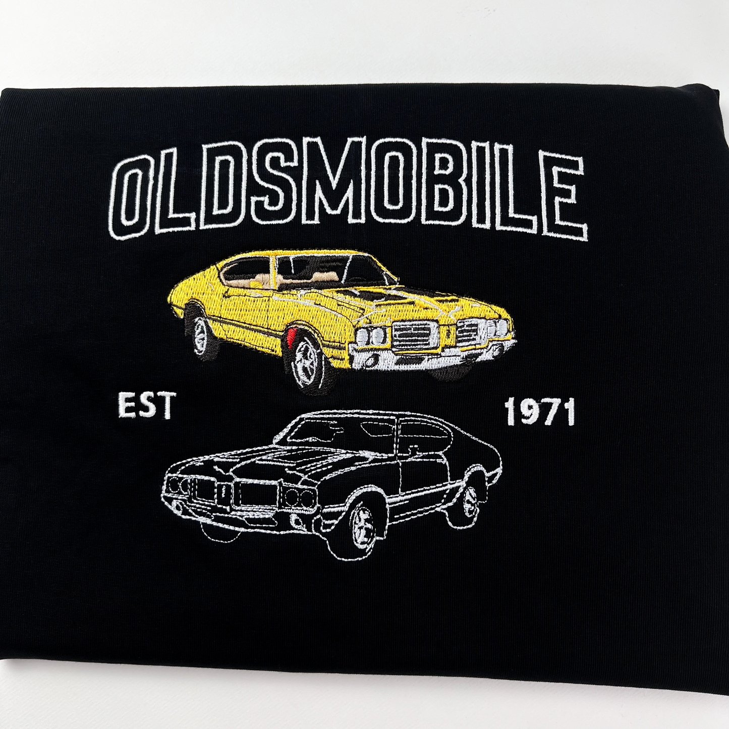 Custom Photo Car Embroidered Tshirt, Personalized Tshirt For Car Lovers, Classic Car Shirt