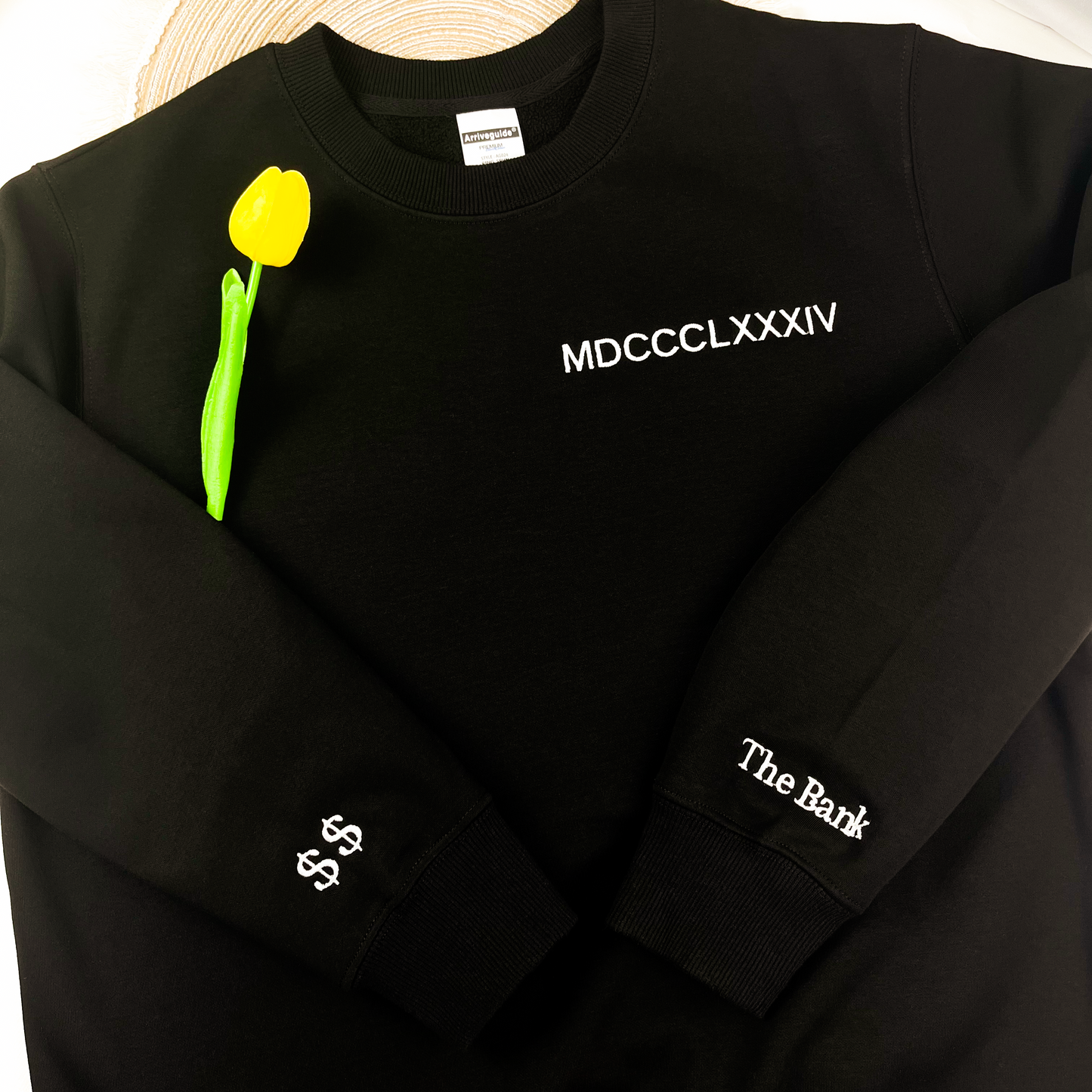 Custom Embroidery Sweatshirt with Romen Numerals, Personalized Shirt, Anniversary sweatshirt