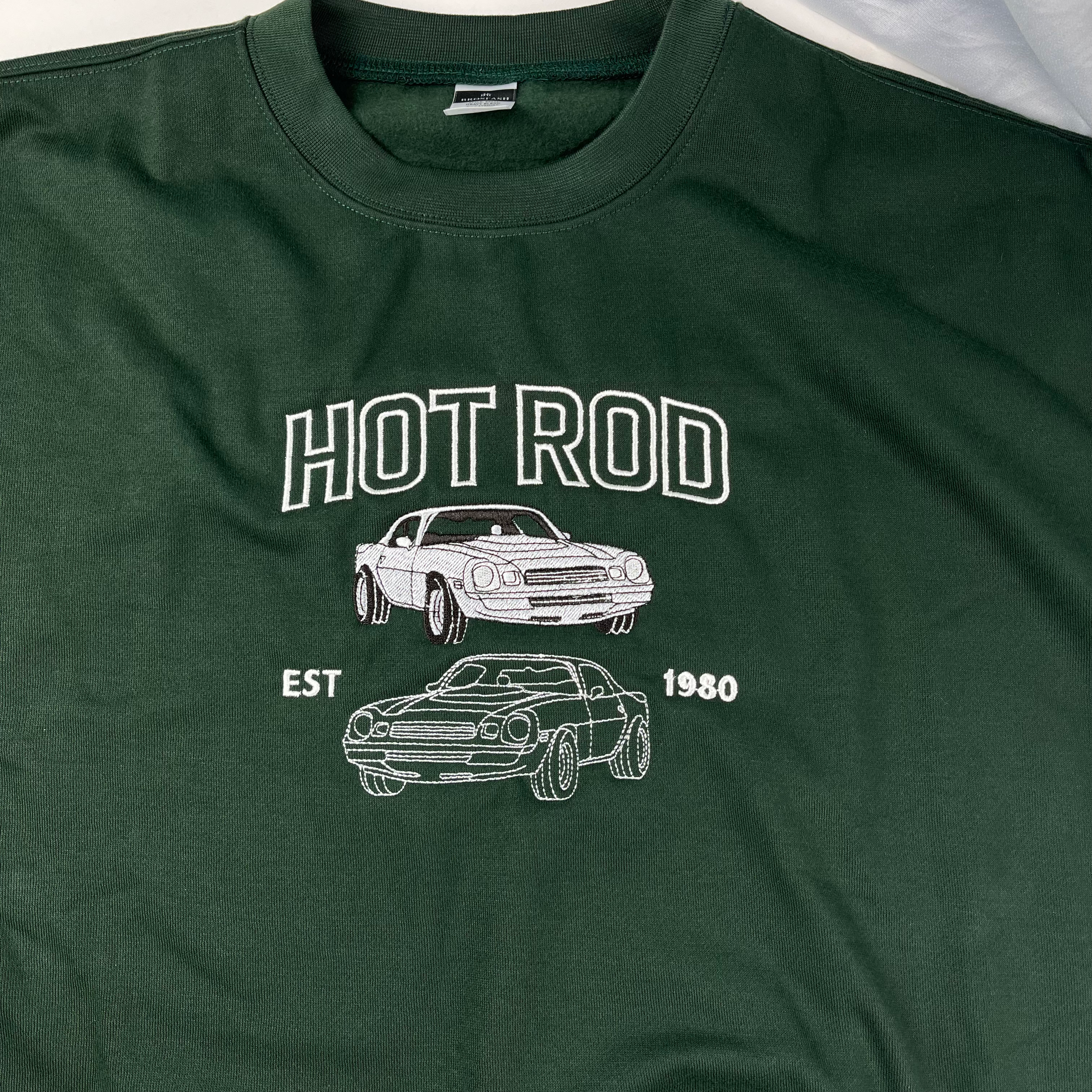 Photo Car Embroidered Sweatshirt, Customized Car Sweatshirt, Sweatshirt For Husband