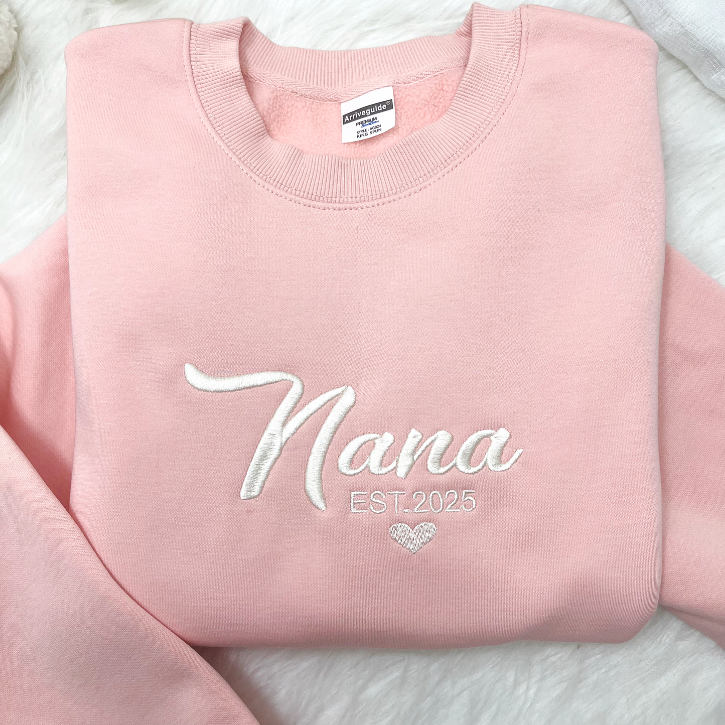 Nana, Mimi, Nene Customized Embroidered Sweatshirt, Personalized Gift for Grandma, Grandmother