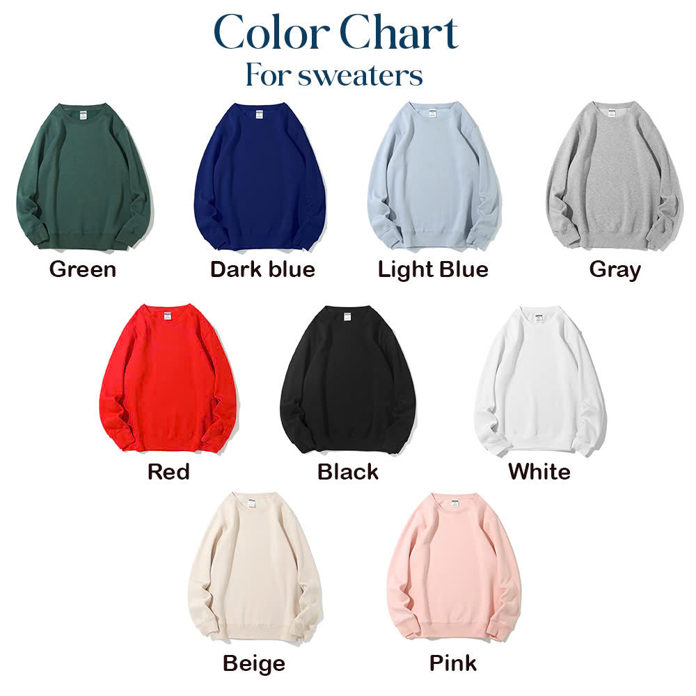 Custom Embroidered Sweatshirt With Your Photo, Custom Family Photo Sweatshirt