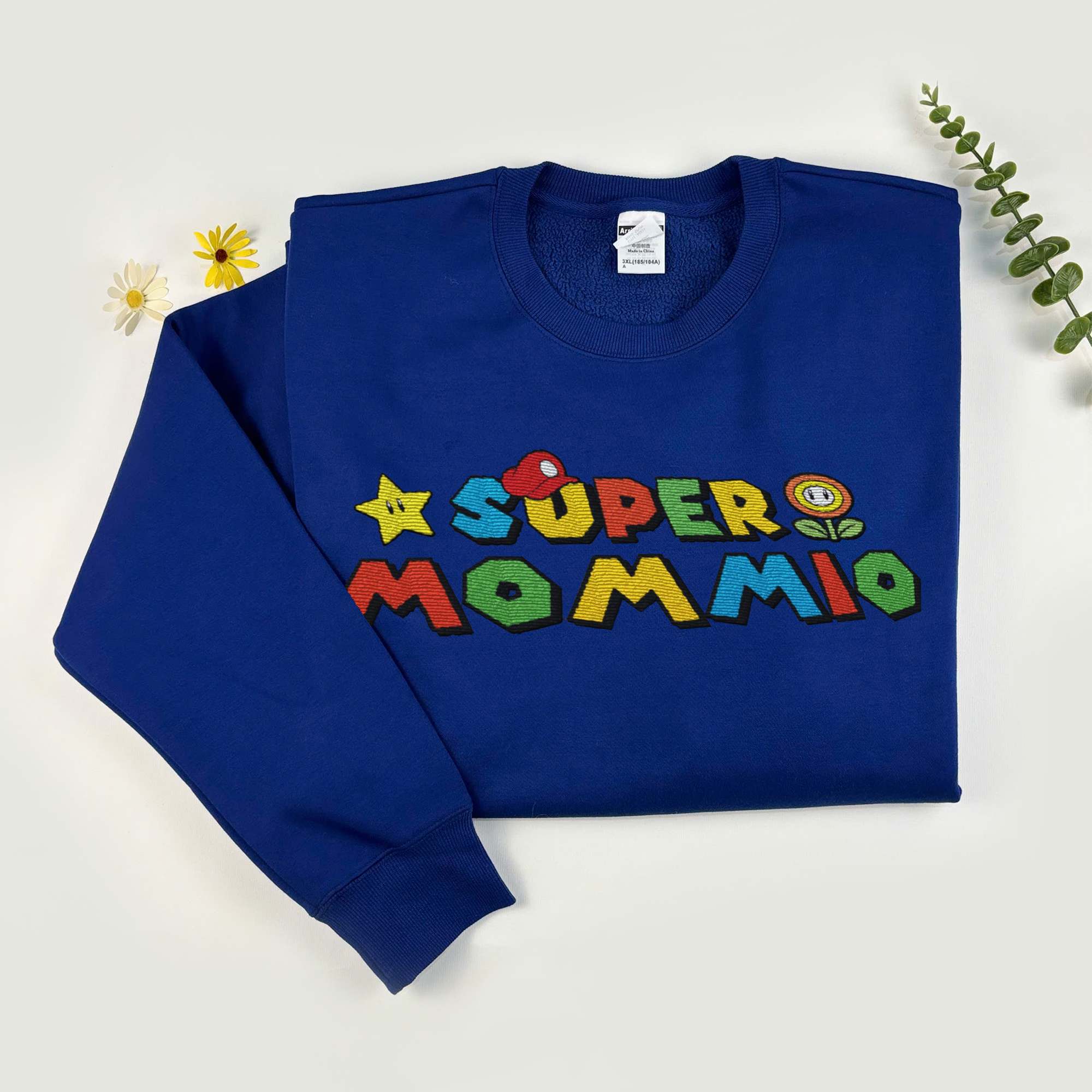 Super Mammio Embroidered Sweatshirt, Mother's Day Gift, New Mom Present
