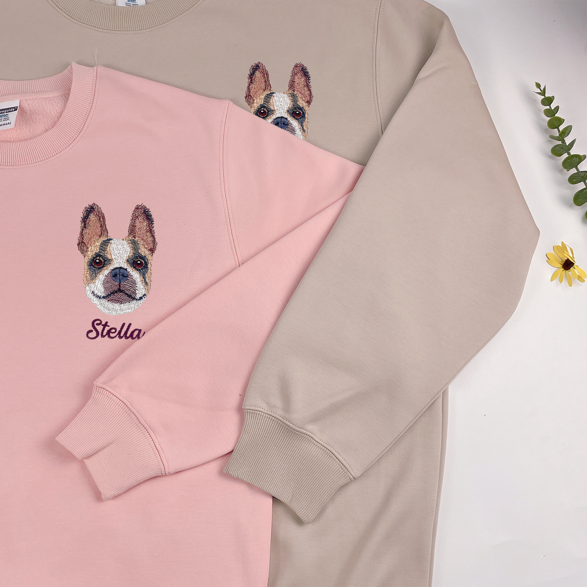 Custom Embroidered Pet Sweatshirt, Custom Dog Sweatshirt, Shirt For Pet Lovers