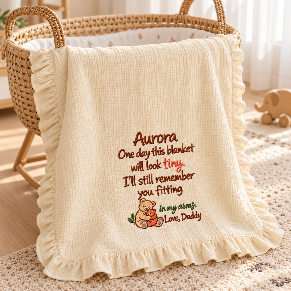 Doing Great Mommy Happy Christmas Blanket | Hand-in-Hand Personalized Keepsake Gift