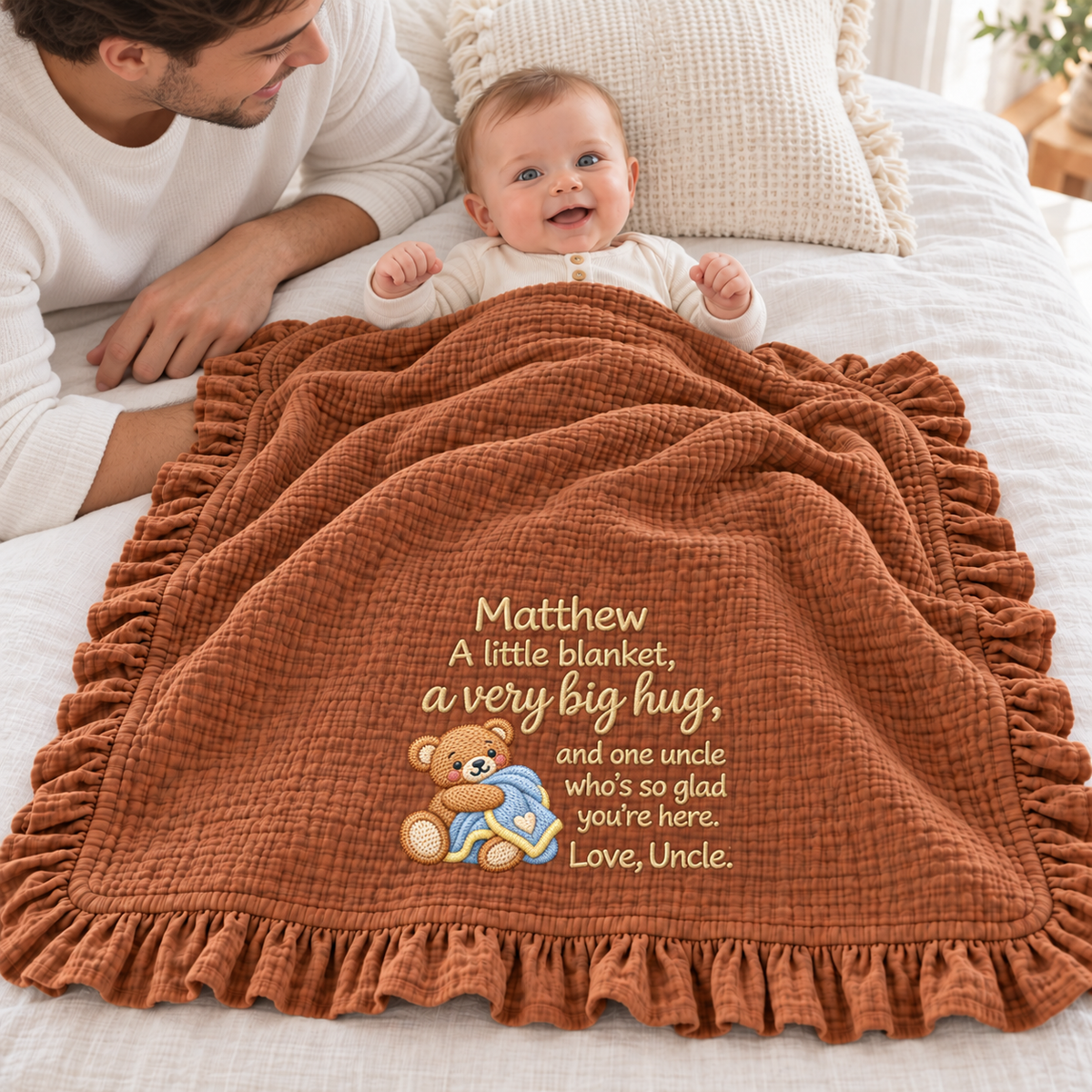Doing Great Mommy Fits My Heart Blanket | Personalized Christmas Keepsake Gift