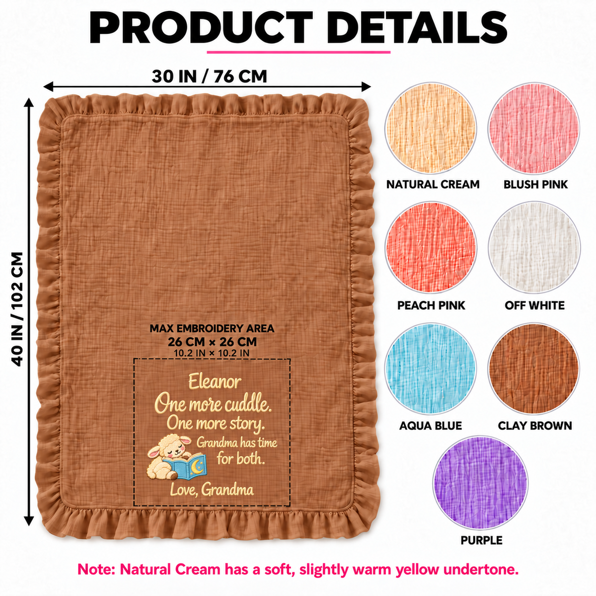 Happy First Christmas Keepsake Blanket | Mommy & Baby Hand-in-Hand Gift Blanket