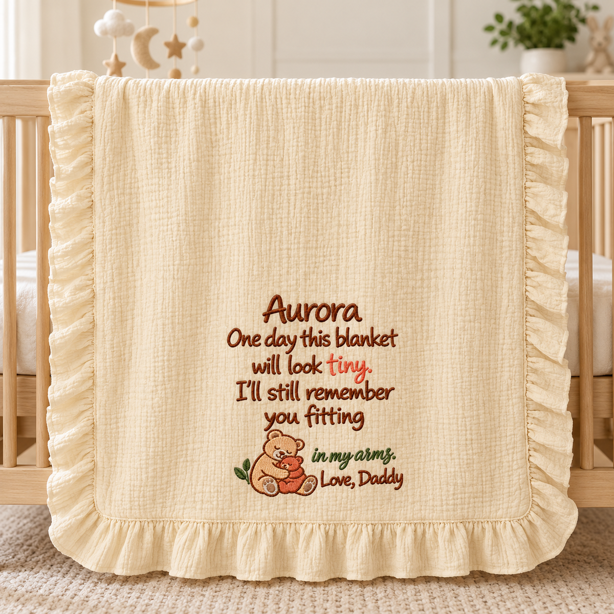 Doing Great Mommy Happy Christmas Blanket | Hand-in-Hand Personalized Keepsake Gift
