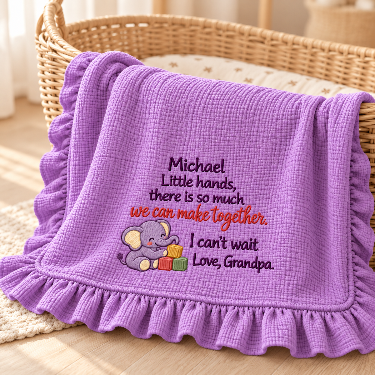 You Are Doing Great Mommy This Christmas Blanket | Personalized Newborn Keepsake Gift