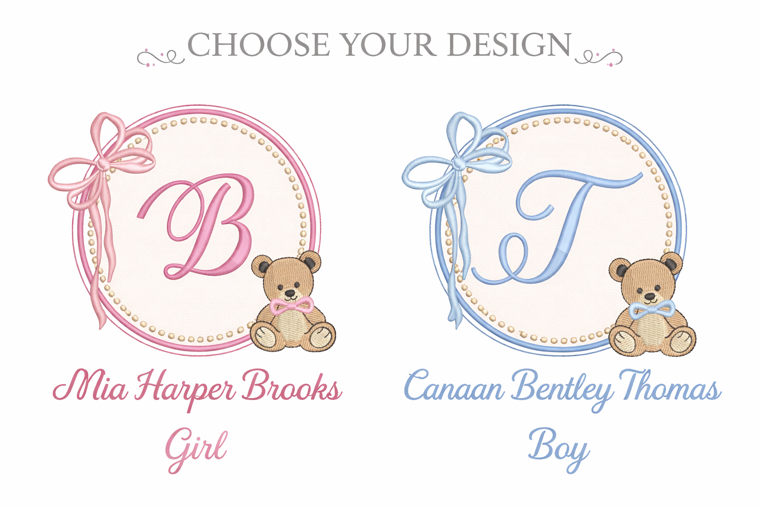 Personalized Baby Name Sign for Hospital Bassinet, Embroidered Newborn Nursery Banner with Birth Stats Tag, Baby Shower Gift