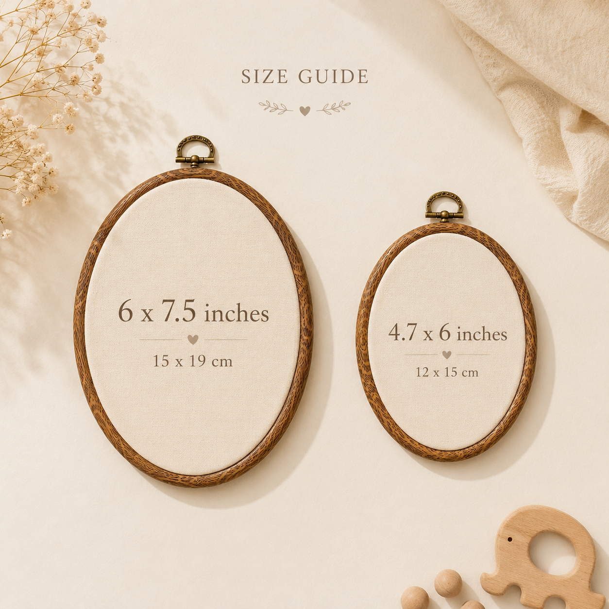 Personalized Baby Name Hoop with Bow – Embroidered Nursery Wall Decor, Custom Newborn Gift