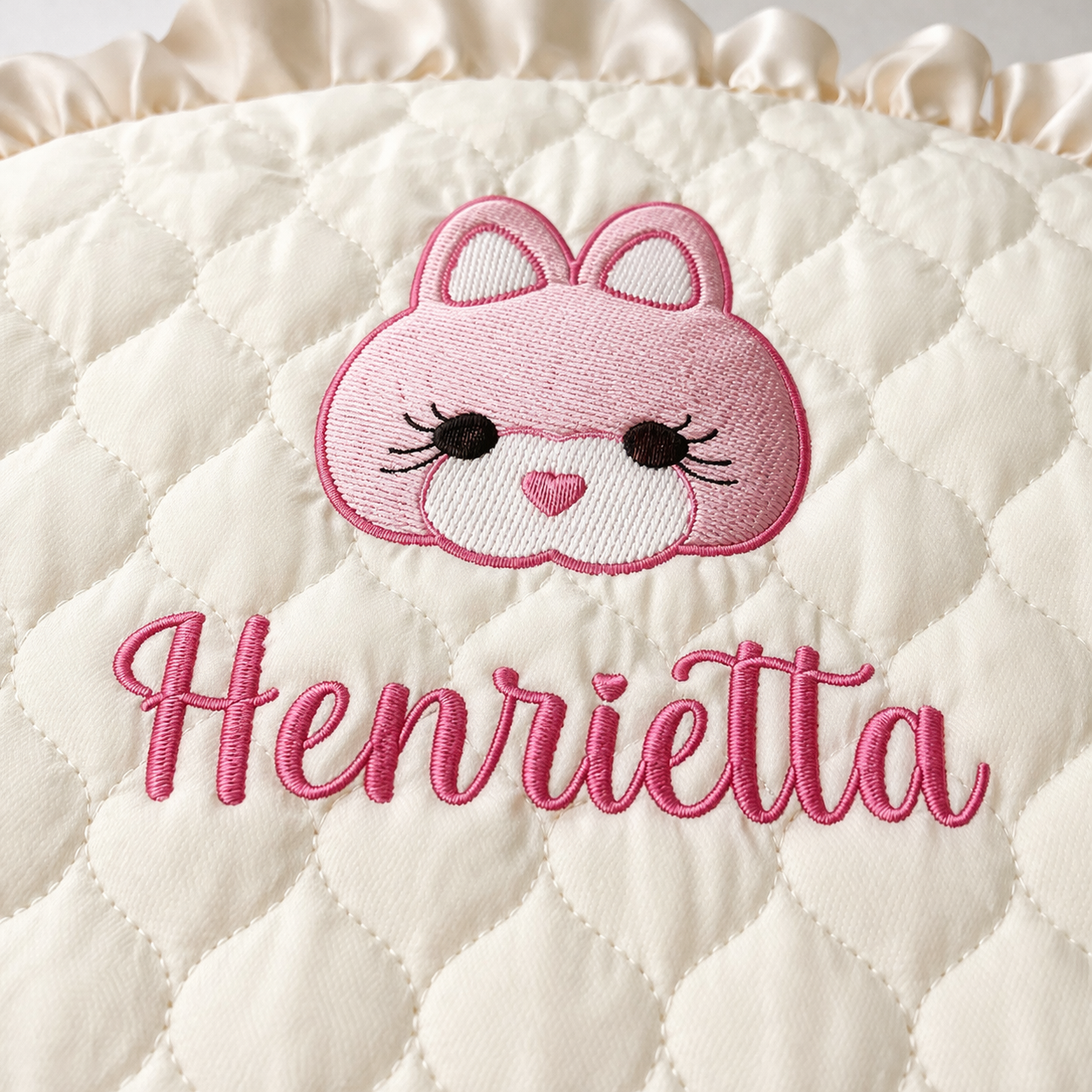 Personalized Round Baby Play Mat, Custom Embroidered Baby Floor Mat with Name, Soft Quilted Nursery Playmat, Baby Shower Gift