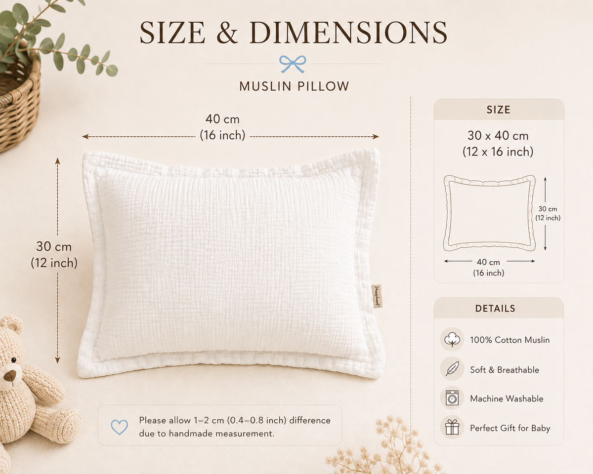 Personalized Muslin Baby Blanket & Pillow Set, Custom Embroidered Baby Name Blanket, Neutral Nursery Bedding, Newborn Gift