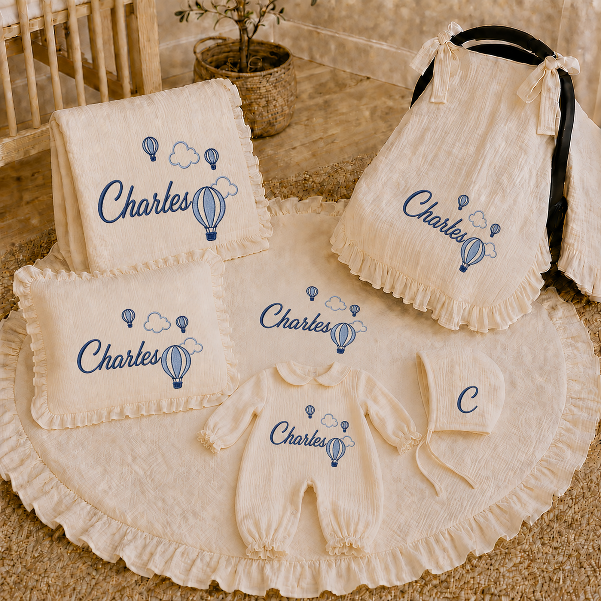 Baby Gift Set | Personalized Romper & Blanket Bundle