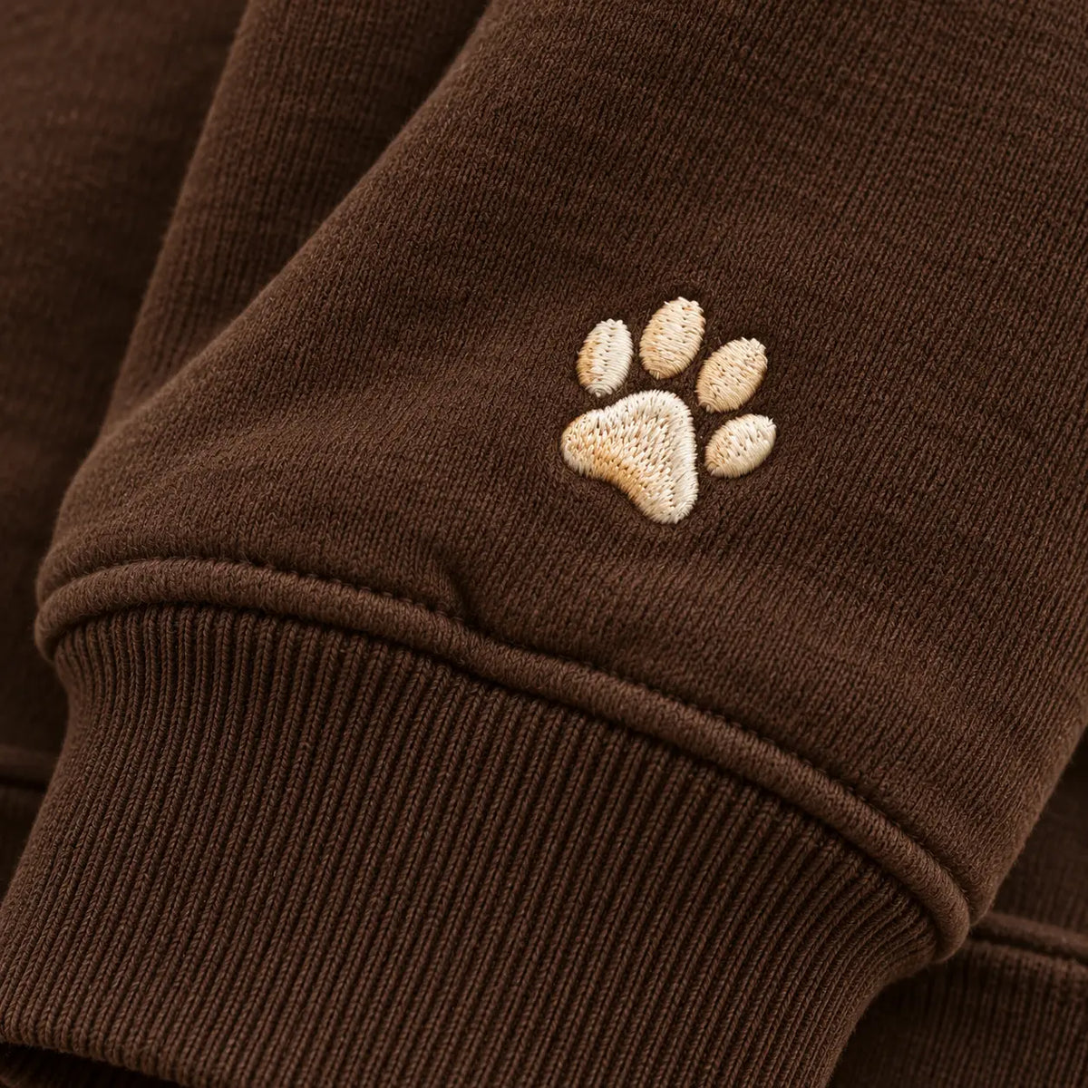 Personalized Golden Dog Portrait Embroidered Sweatshirt, Hoodie & T-Shirt — Hoodie sleeve mockup
