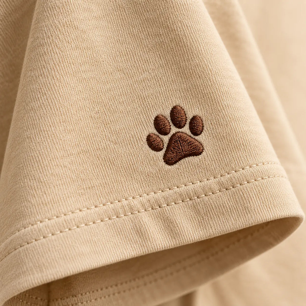 Personalized Golden Dog Portrait Embroidered Sweatshirt, Hoodie & T-Shirt — T-shirt sleeve mockup
